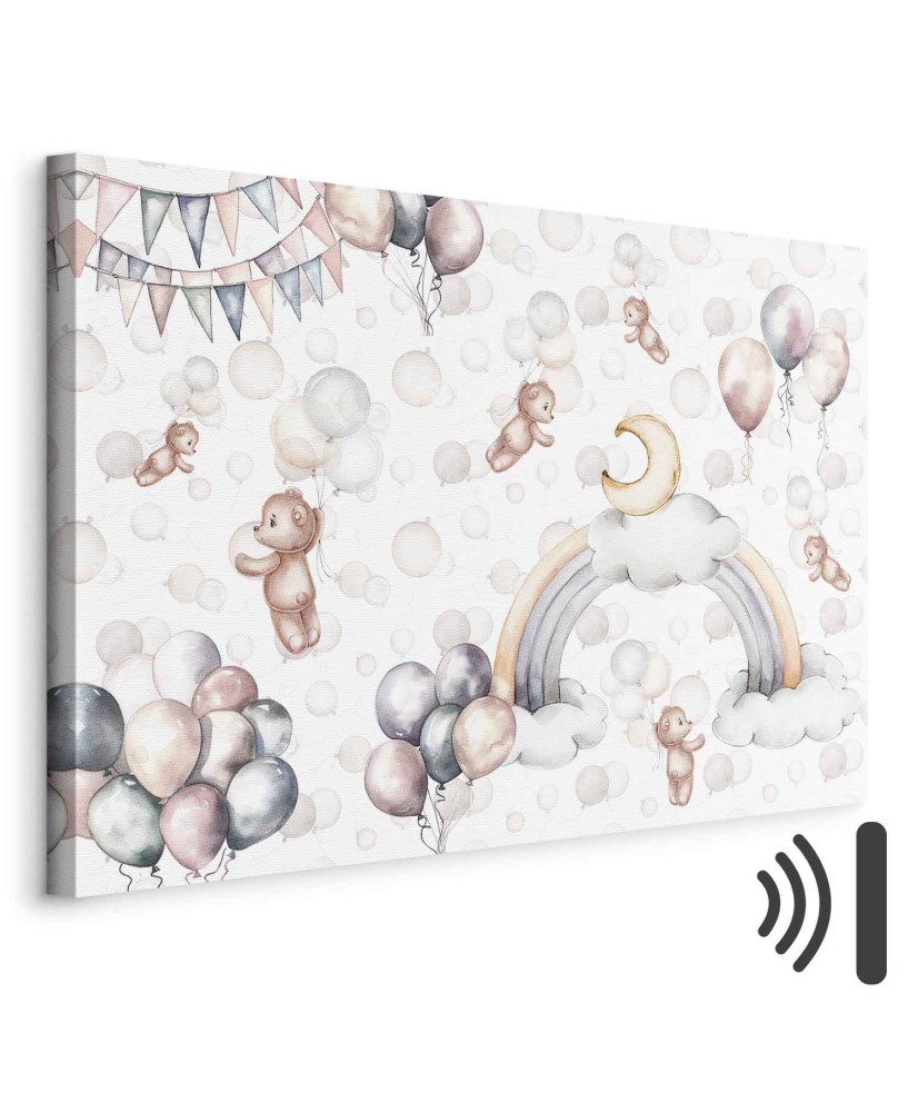 Paveikslas Meškiukai su balionais