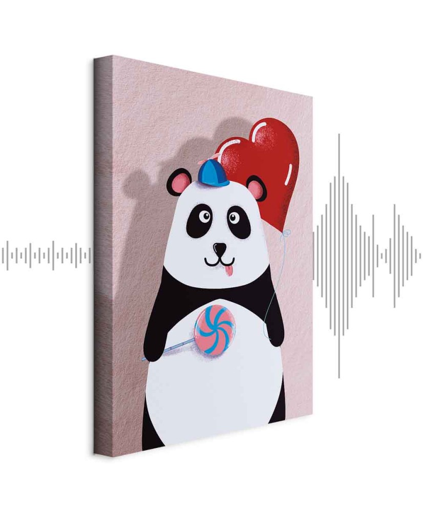 Paveikslas Panda su balionu