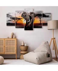 Paveikslas Dramblio saulėlydis