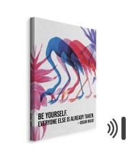 Paveikslas Spalvingi flamingai