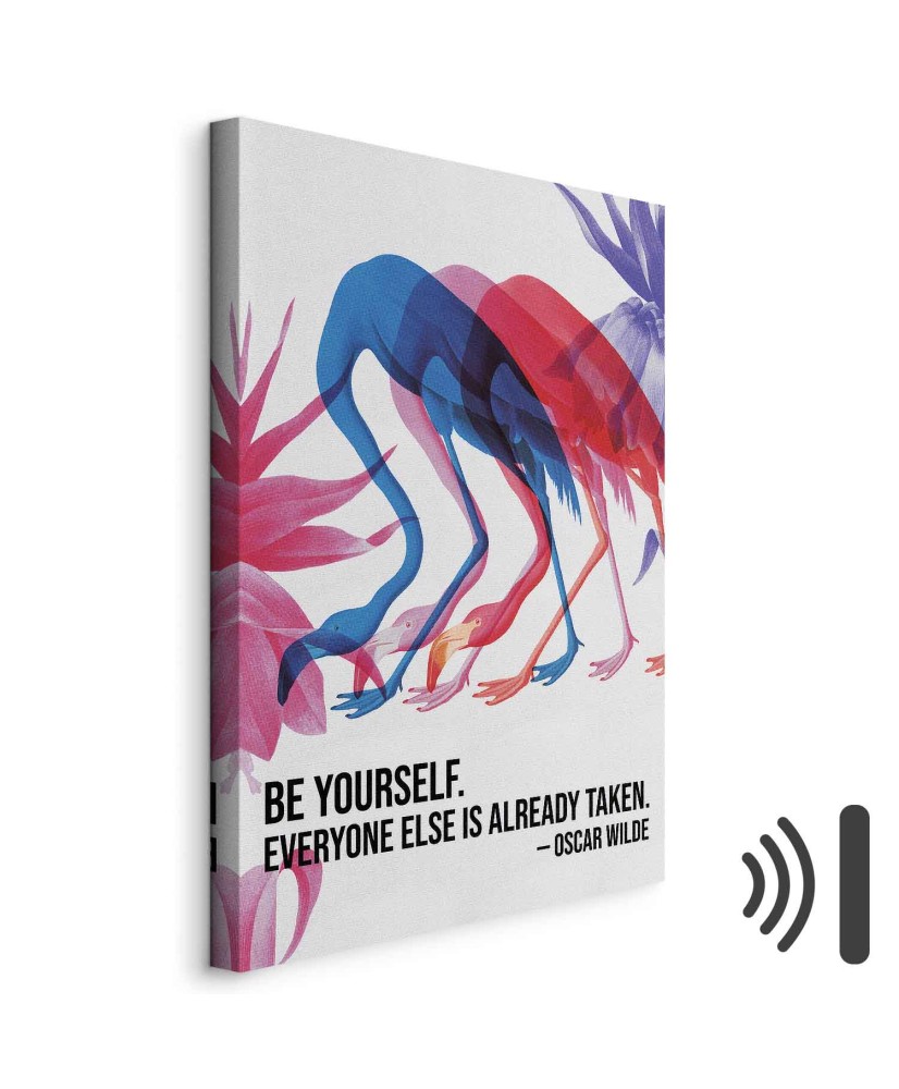 Paveikslas Spalvingi flamingai