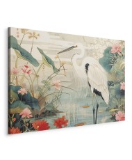 Paveikslas Garnys Azijos tvenkinyje