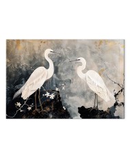 Paveikslas Gervės ir vyšnių žiedai