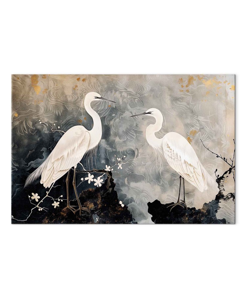 Paveikslas Gervės ir vyšnių žiedai