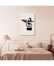Paveikslas Mona Liza su raketų paleidikliu (Banksy)
