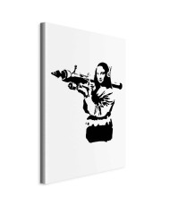 Paveikslas Mona Liza su raketų paleidikliu (Banksy)