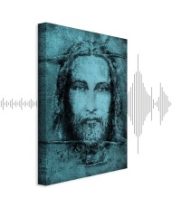 Paveikslas Turino drobulė – turkio spalvos interpretacija