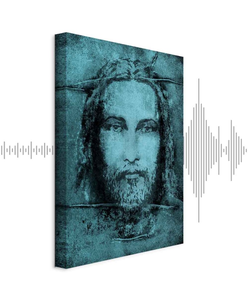 Paveikslas Turino drobulė – turkio spalvos interpretacija