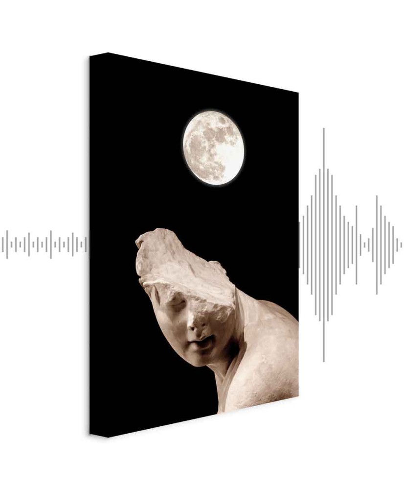 Paveikslas Mėnulis ir statula