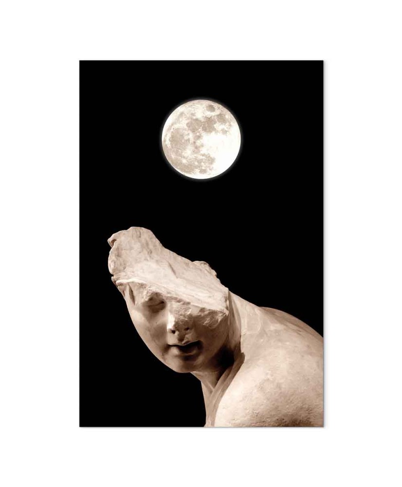 Paveikslas Mėnulis ir statula