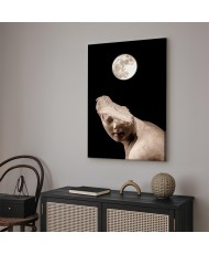 Paveikslas Mėnulis ir statula