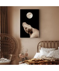 Paveikslas Mėnulis ir statula