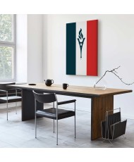 Paveikslas Fakelas Prancūzijos vėliavos fone