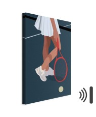 Paveikslas Tenisininkė su raudona rakete