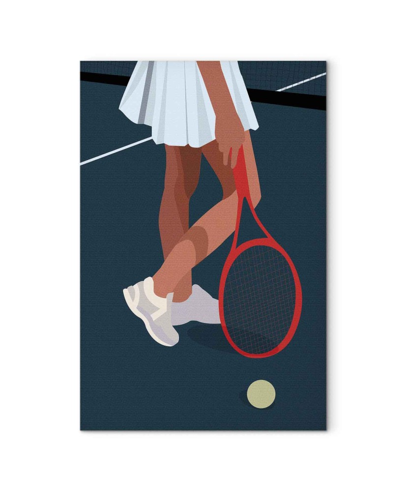 Paveikslas Tenisininkė su raudona rakete