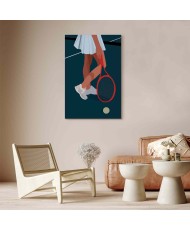 Paveikslas Tenisininkė su raudona rakete