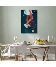 Paveikslas Tenisininkė su raudona rakete