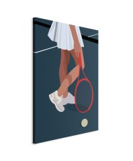 Paveikslas Tenisininkė su raudona rakete