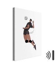 Paveikslas Tinklinio žaidėjas baltame fone