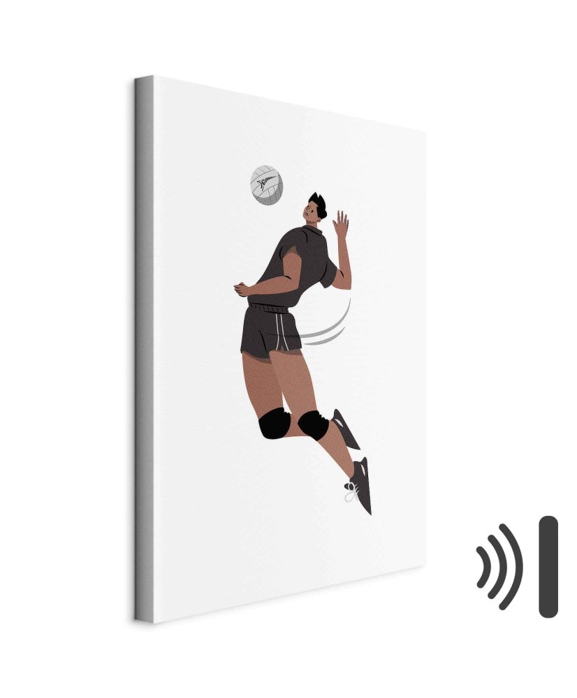 Paveikslas Tinklinio žaidėjas baltame fone