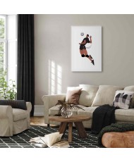 Paveikslas Tinklinio žaidėjas baltame fone