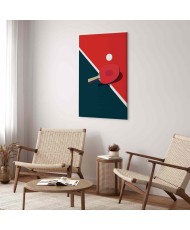 Paveikslas Stalo teniso raketė ir kamuoliukas