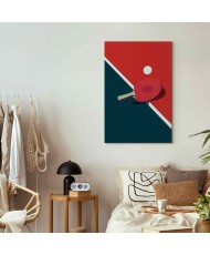 Paveikslas Stalo teniso raketė ir kamuoliukas