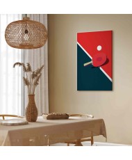 Paveikslas Stalo teniso raketė ir kamuoliukas