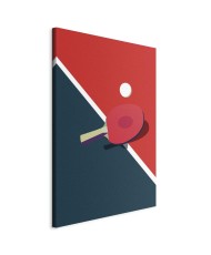 Paveikslas Stalo teniso raketė ir kamuoliukas