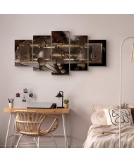 Paveikslas Kaštoninis pasaulio žemėlapis