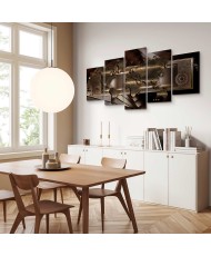 Paveikslas Kaštoninis pasaulio žemėlapis