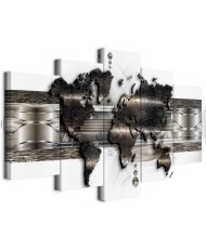 Paveikslas Metalinis pasaulio žemėlapis II