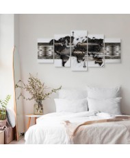 Paveikslas Metalinis pasaulio žemėlapis II