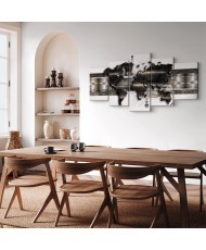 Paveikslas Metalinis pasaulio žemėlapis II