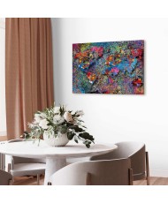 Paveikslas Pasaulio žemėlapis Jackson Pollock stiliumi