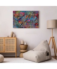 Paveikslas Pasaulio žemėlapis Jackson Pollock stiliumi