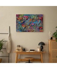 Paveikslas Pasaulio žemėlapis Jackson Pollock stiliumi