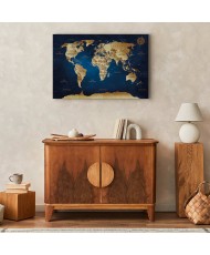 Paveikslas Tamsiai mėlynas pasaulio žemėlapis