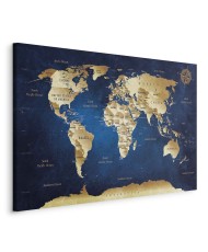 Paveikslas Tamsiai mėlynas pasaulio žemėlapis