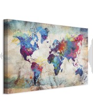 Paveikslas Spalvingas pasaulio žemėlapis