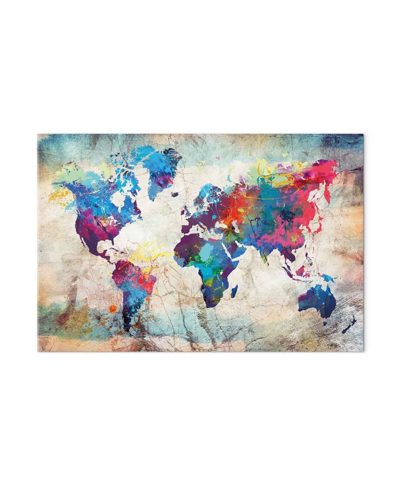 Paveikslas Spalvingas pasaulio žemėlapis