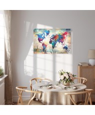 Paveikslas Spalvingas pasaulio žemėlapis