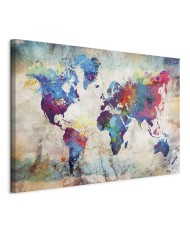 Paveikslas Spalvingas pasaulio žemėlapis