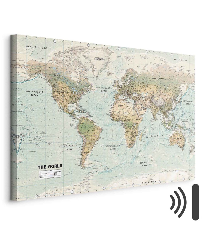 Paveikslas Gražus pasaulio žemėlapis