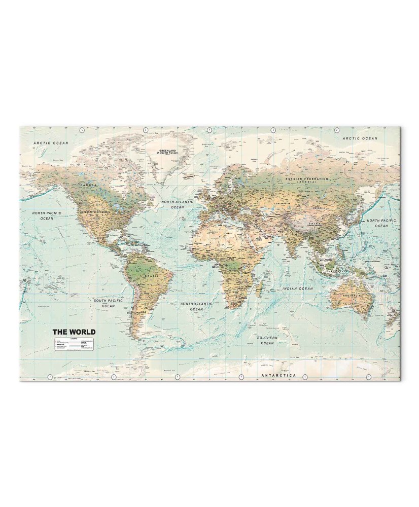 Paveikslas Gražus pasaulio žemėlapis