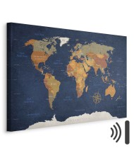 Paveikslas Rašalo vandenynų pasaulio žemėlapis