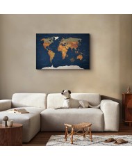 Paveikslas Rašalo vandenynų pasaulio žemėlapis