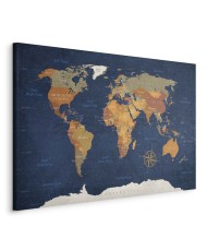 Paveikslas Rašalo vandenynų pasaulio žemėlapis