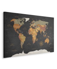 Paveikslas Paslaptingos žemės pasaulio žemėlapis