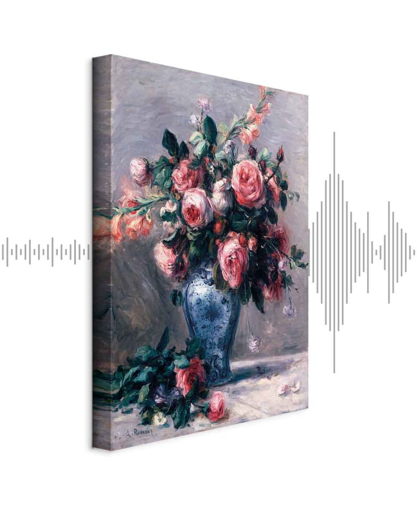 Paveikslas Pierre Auguste Renoir - Vaza su rožėmis